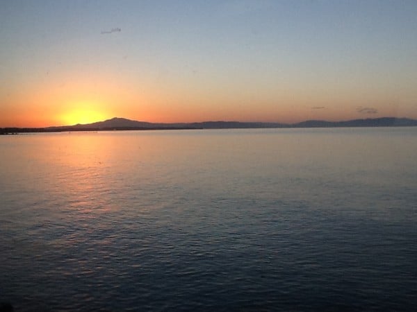 View from our last Amtrak ride on the Capital Corridor